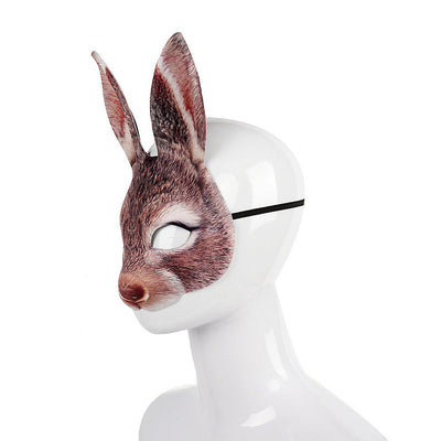Máscara de Conejo Carnaval Mascarada EVA Media Cara Animal - Image 13