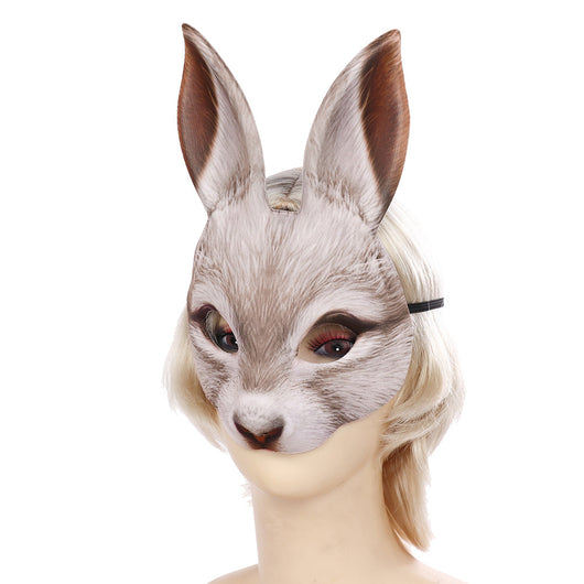 Máscara de Conejo Carnaval Mascarada EVA Media Cara Animal - Image 21