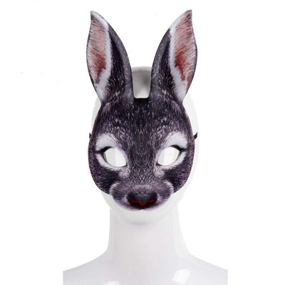 Máscara de Conejo Carnaval Mascarada EVA Media Cara Animal - Image 22