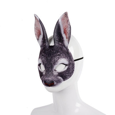 Máscara de Conejo Carnaval Mascarada EVA Media Cara Animal - Image 23