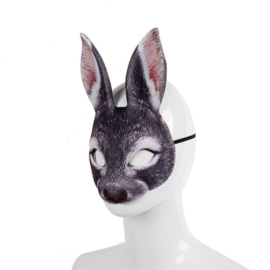 Máscara de Conejo Carnaval Mascarada EVA Media Cara Animal - Image 23