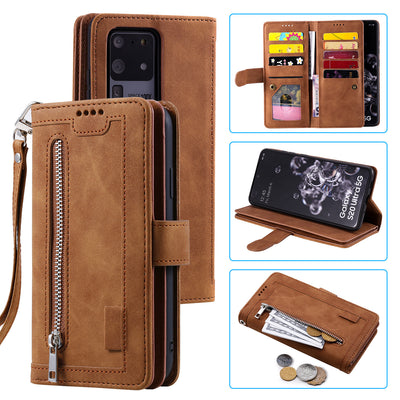 Funda de Cuero para Celular con 9 Compartimentos y Cierre - Image 8