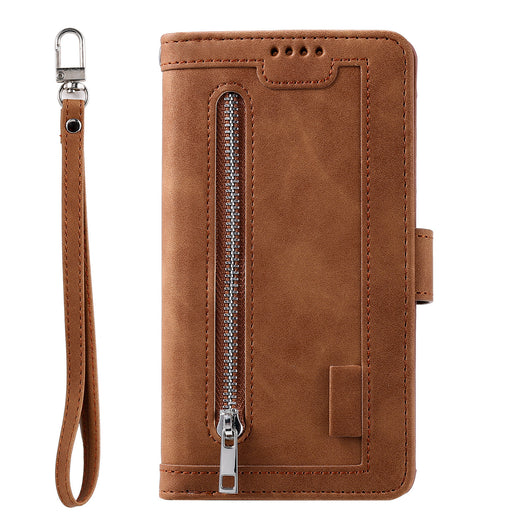 Funda de Cuero para Celular con 9 Compartimentos y Cierre - Image 9