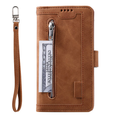 Funda de Cuero para Celular con 9 Compartimentos y Cierre - Image 10