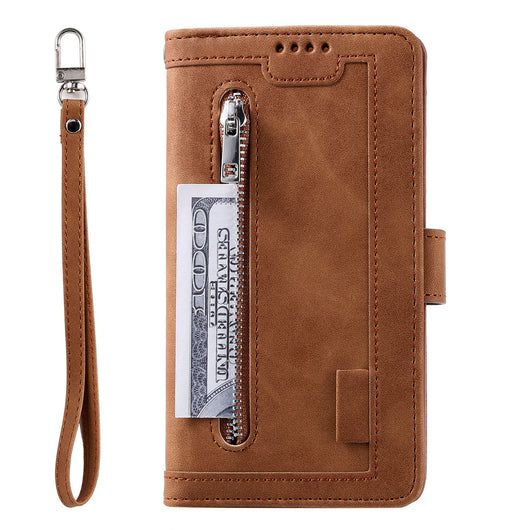 Funda de Cuero para Celular con 9 Compartimentos y Cierre - Image 10