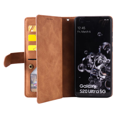 Funda de Cuero para Celular con 9 Compartimentos y Cierre - Image 14