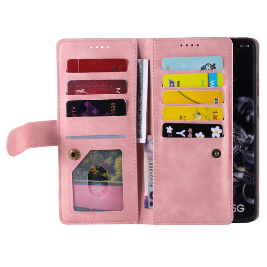 Funda de Cuero para Celular con 9 Compartimentos y Cierre - Image 25