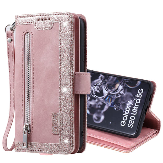 Funda de Cuero para Celular con 9 Compartimentos y Cierre - Image 33
