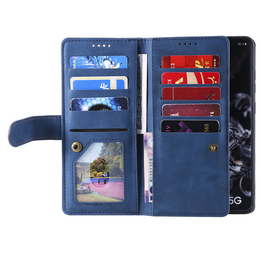 Funda de Cuero para Celular con 9 Compartimentos y Cierre - Image 38