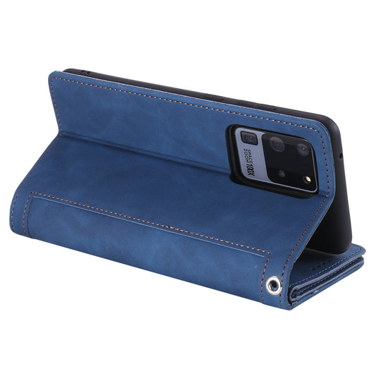 Funda de Cuero para Celular con 9 Compartimentos y Cierre - Image 42