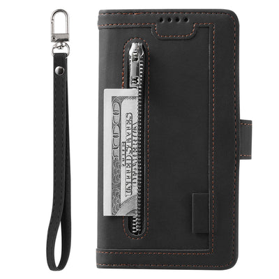 Funda de Cuero para Celular con 9 Compartimentos y Cierre - Image 49