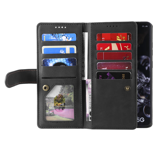Funda de Cuero para Celular con 9 Compartimentos y Cierre - Image 51