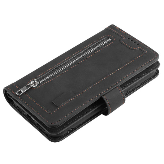 Funda de Cuero para Celular con 9 Compartimentos y Cierre - Image 56