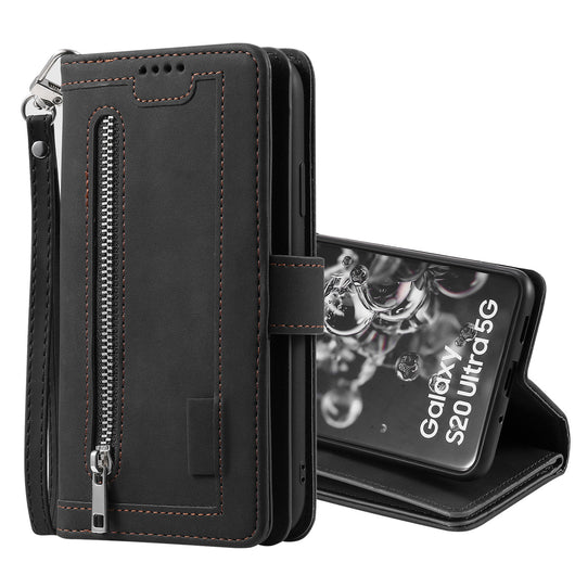 Funda de Cuero para Celular con 9 Compartimentos y Cierre - Image 58