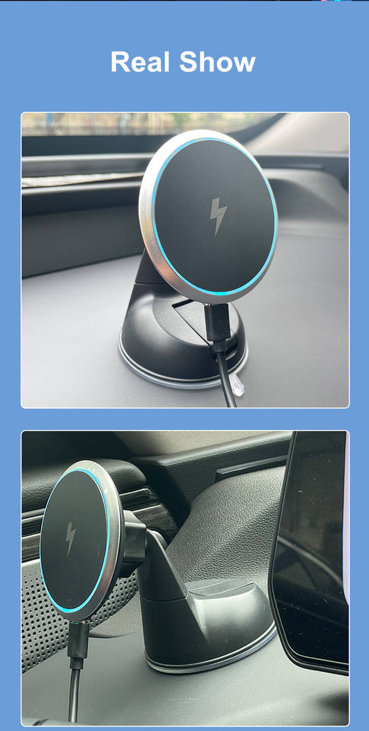 Cargador Magnético Inalámbrico 15W para Auto - Soporte Ventilación Carga Rápida - Image 14