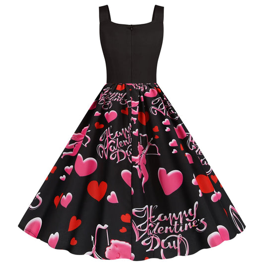 Vestido Columpio con Estampado de Corazón - Diseño Elegante para San Valentín - Image 25