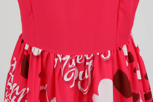 Vestido Columpio con Estampado de Corazón - Diseño Elegante para San Valentín - Image 33