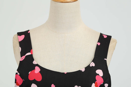 Vestido Columpio con Estampado de Corazón - Diseño Elegante para San Valentín - Image 48