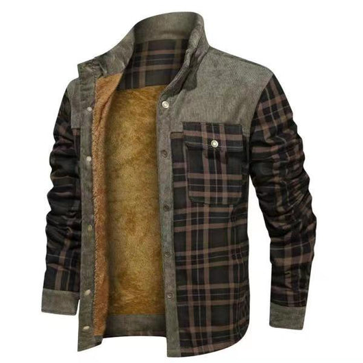 Camisa de Franela Térmica a Cuadros para Hombre - Image 6