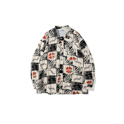 Camisa Retro Tie-dye Manga Larga para Hombre Tide Brand - Diseño Artístico - Image 8