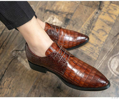 Zapatos de Cuero Formal Puntiagudo para Hombre - Elegancia Profesional - Image 8