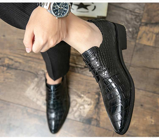 Zapatos de Cuero Formal Puntiagudo para Hombre - Elegancia Profesional - Image 11