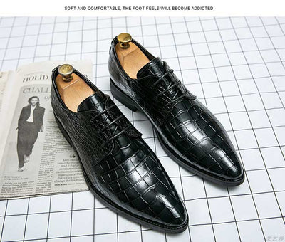 Zapatos de Cuero Formal Puntiagudo para Hombre - Elegancia Profesional - Image 12