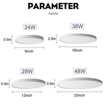 Lámpara de Techo LED Slim Regulable con Control de Perilla - Image 11