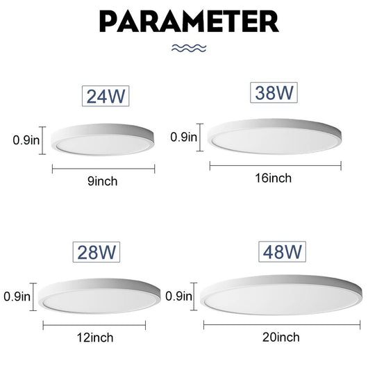 Lámpara de Techo LED Slim Regulable con Control de Perilla - Image 11