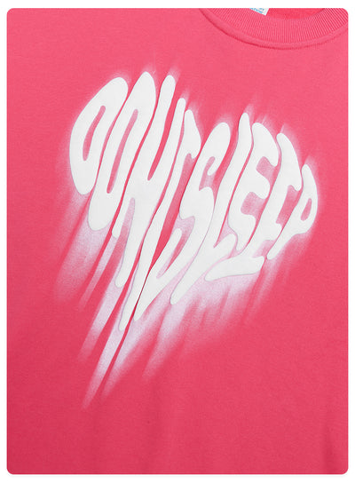 Sudadera de Pareja con Estampado Corazón Foam - Cuello Redondo y Puño Acanalado - Image 15