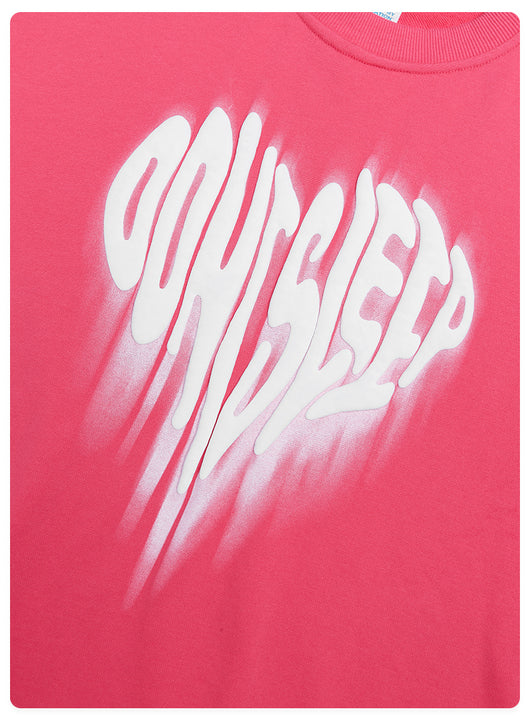 Sudadera de Pareja con Estampado Corazón Foam - Cuello Redondo y Puño Acanalado - Image 15