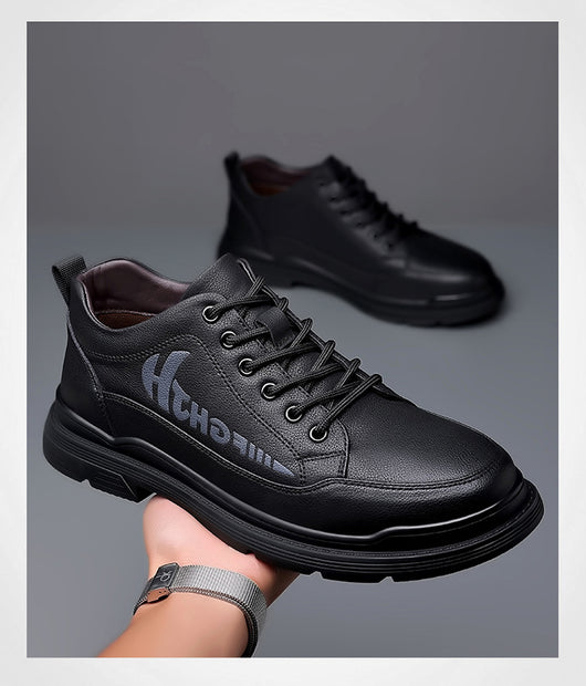 Zapatos de Cuero para Hombre Transpirables Negocios Suela Blanda - Image 6