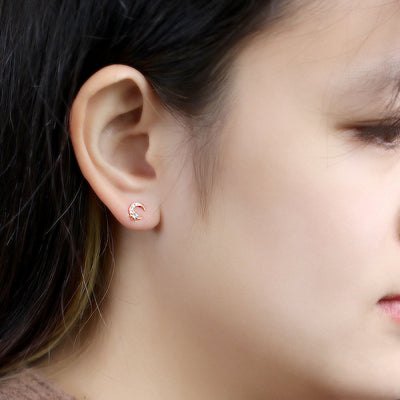 Aretes de Topacio Natural Plata 925 Baño Oro Estrella Luna - Image 15