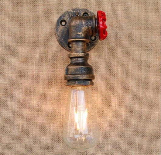 Lámpara de Pared Estilo Industrial Tubería de Agua para Hotel, Loft y Dormitorio - Image 3