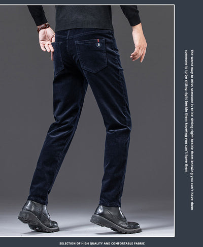 Pantalones Rectos de Felpa para Hombre - Abrigo Otoñal Plus - Image 15