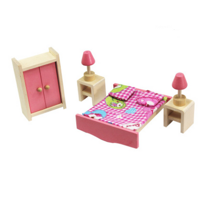 Muebles de Casa de Muñecas de Madera Delicada - Image 11