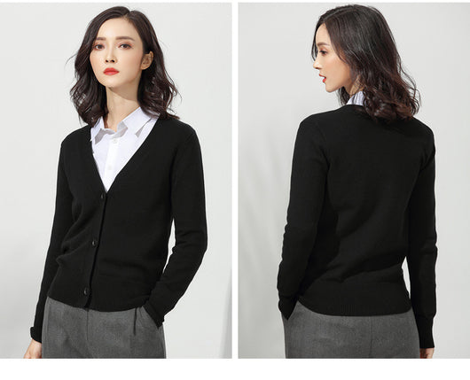 Cardigan Suelto de Punto Versátil para Mujer - Abrigo Exterior Cómodo - Image 7