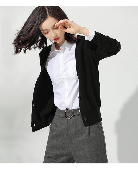 Cardigan Suelto de Punto Versátil para Mujer - Abrigo Exterior Cómodo - Image 8