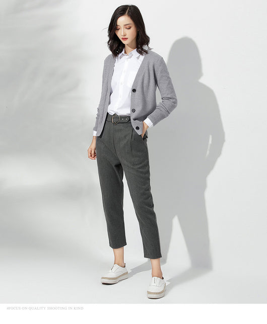 Cardigan Suelto de Punto Versátil para Mujer - Abrigo Exterior Cómodo - Image 9