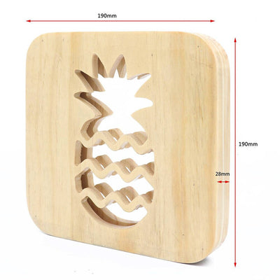 Lámpara Nocturna LED Piña de Madera con USB - Image 5