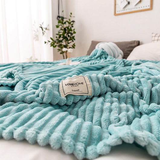 Manta de Microfibra Suave Coral Fleece - Colcha Individual Premium - Image 33