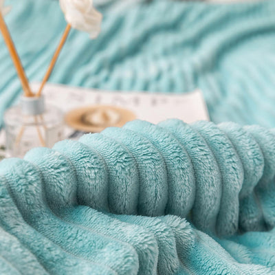 Manta de Microfibra Suave Coral Fleece - Colcha Individual Premium - Image 34
