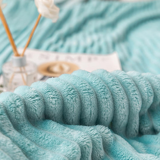 Manta de Microfibra Suave Coral Fleece - Colcha Individual Premium - Image 34