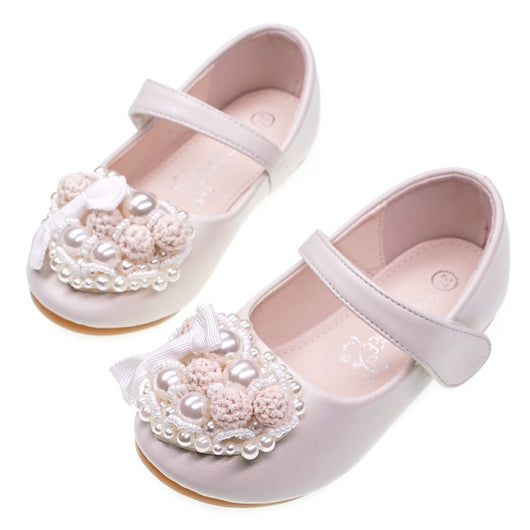 Zapatos Planos de Princesa con Brillantes y Flores de Perla para Niñas - Image 17