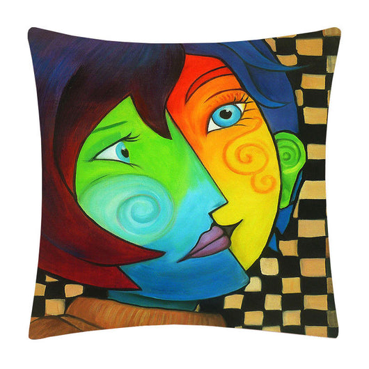 Funda de Almohada con Diseño Cartoon Pintado - Image 7