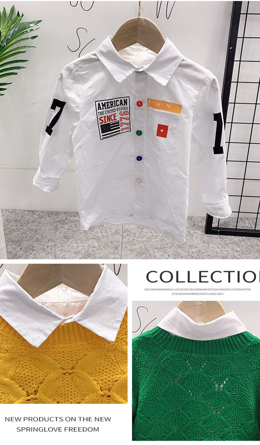 Conjunto Infantil 3 Piezas: Suéter Estampado, Remera y Jeans - Image 9