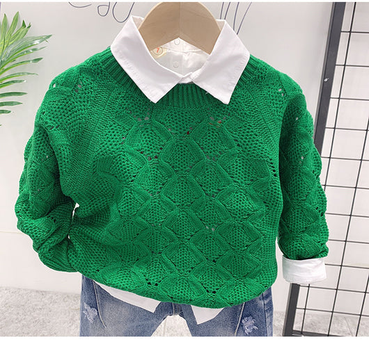 Conjunto Infantil 3 Piezas: Suéter Estampado, Remera y Jeans - Image 10