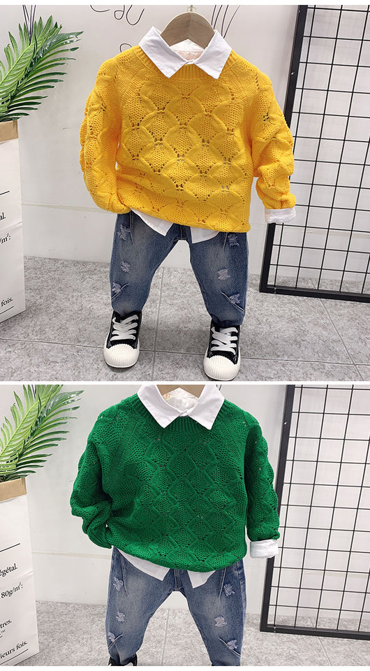 Conjunto Infantil 3 Piezas: Suéter Estampado, Remera y Jeans - Image 13
