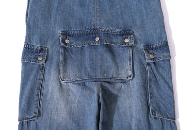 Jeans Holgados Tipo Daddy con Tirantes Estilo Japonés Street - Image 17