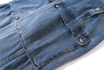 Jeans Holgados Tipo Daddy con Tirantes Estilo Japonés Street - Image 18